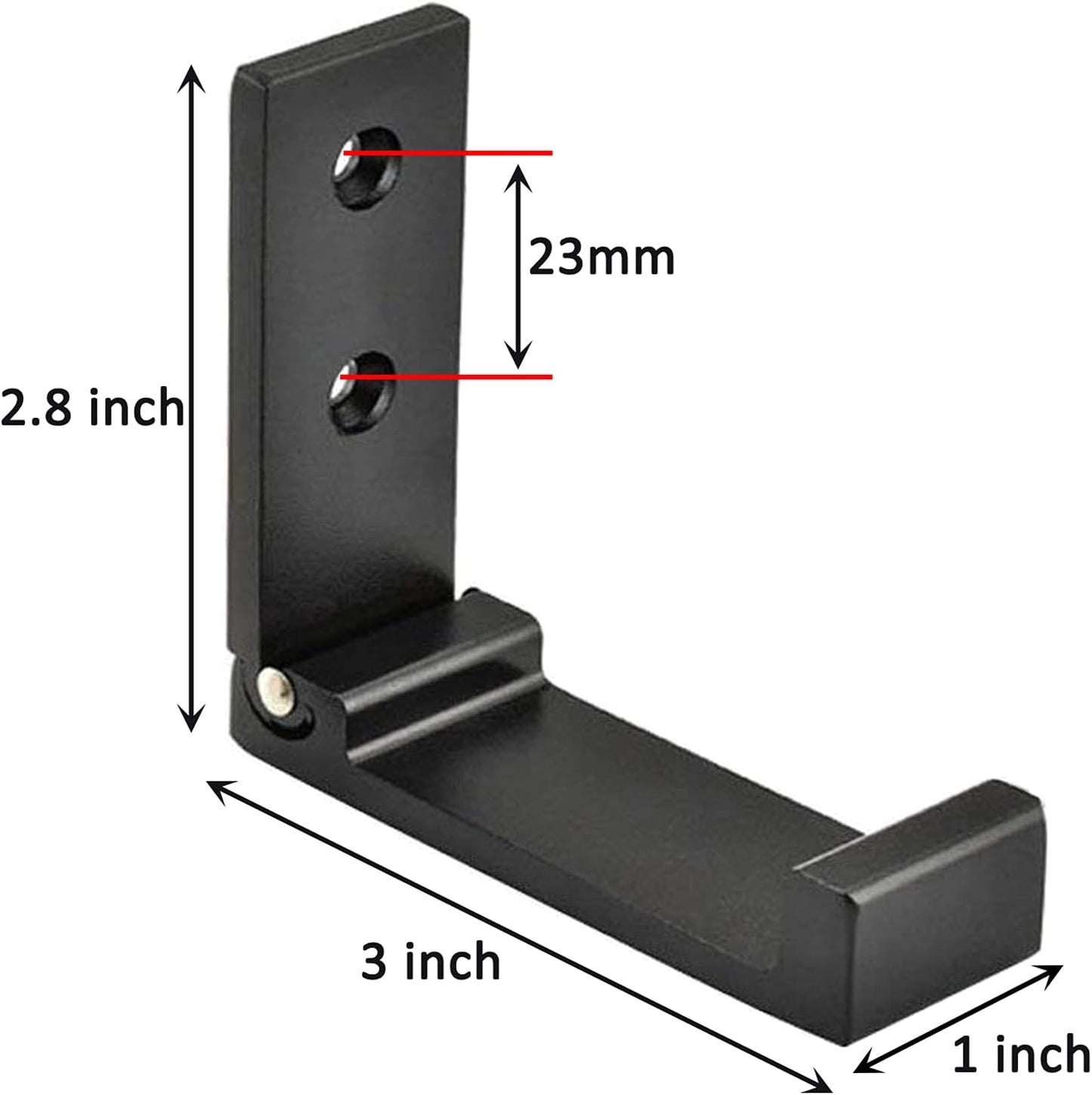 Folding Coat Hooks, Foldable Wall Hooks for Hanging Aluminum Alloy Cloth Hanger Coat Hanger Headphones Holder Headset Wall Hanger Hook- Pack of 4