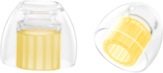 SpinFit W1 for IEM - SS - Patented Medical-Grade Silicone Ear Tips, Double W-Shaped Tube Core, More Stability