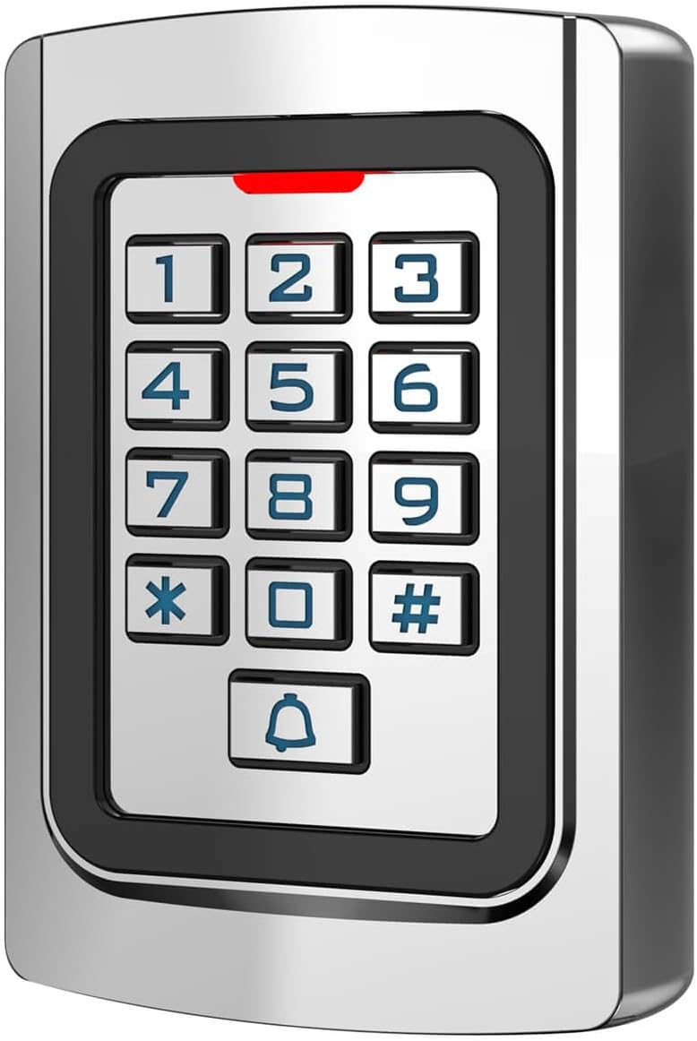 Door Access Control System 1200lb Electric Magnetic Door Lock Kit Waterproof Keypad ID Card Smartphone Tuya App Remote Control