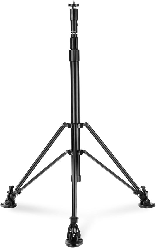PROAIM 6.25ft 3-Stage PT-Z Camera Support Stand with 5/8” Baby Pin & Detachable Ball Head. Telescopic Design, Spiked Feet with Rubber Shoes, Payload- 20kg/44lb (STD-PT-Z-01)