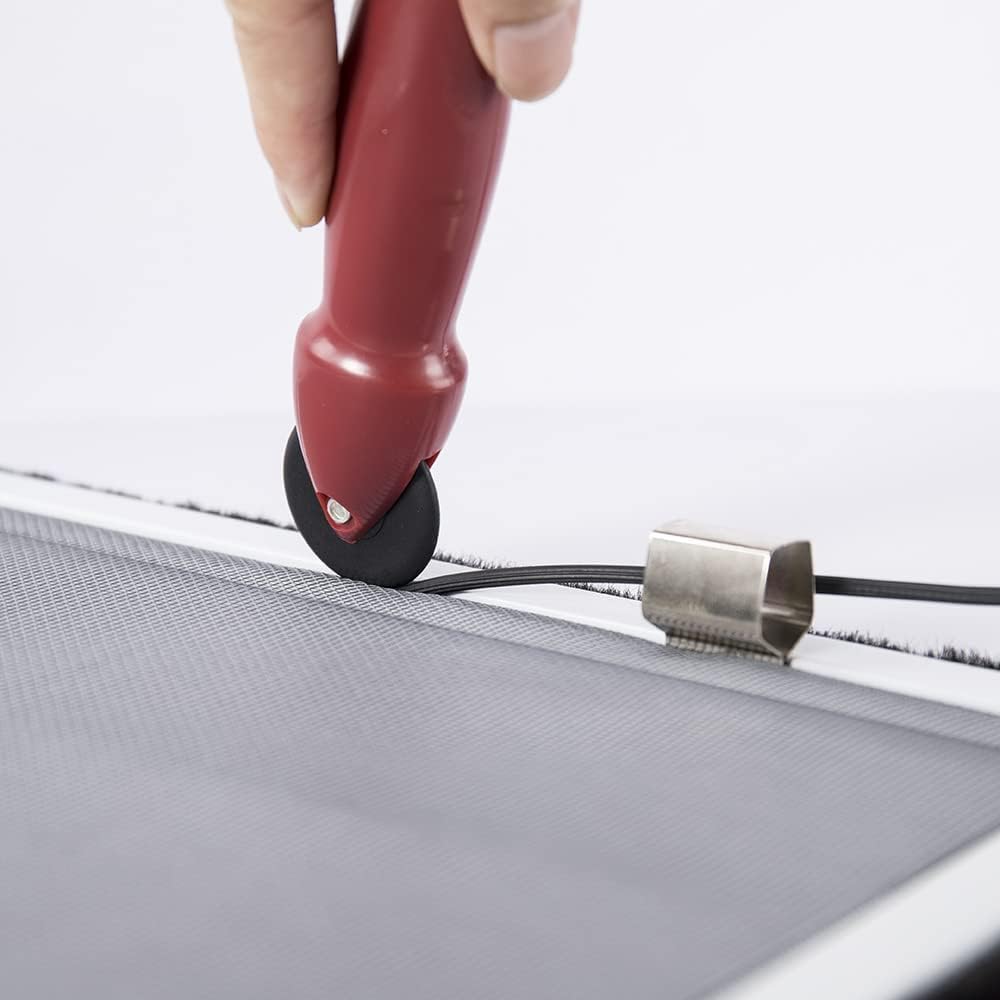 FLYZZZ Window Screen Spline, 0.16" x 100' Screen Retainer Spline, Suit for 0.157''-0.169'' Frames' Chanel, Round, Black, Used for Window/Door Screen Repair Replacement