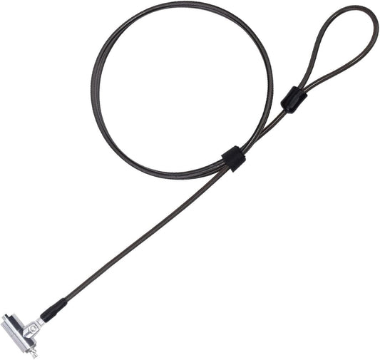 I3C Laptop Cable Lock Hardware Security Cable Lock Anti Theft 6.7FT Cable Lock Compatible with Laptop Anti-Theft Security Locking Cable Compatible for Wedge Type Slot(6 * 2.5mm)
