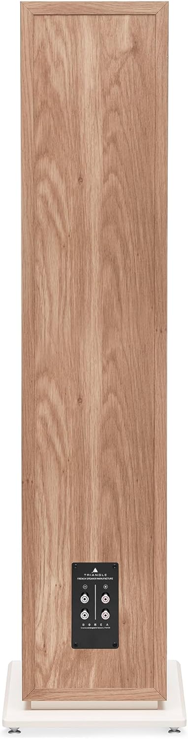 triangle - BOREA BR10 Hi-Fi Floorstanding Speakers - Power handling 200W - Efficiency 92 dB/W/m - 21cm Drivers - Versatile Music and Home Cinema - 245 x 1110 x 380 mm - Light Oak (Piece)
