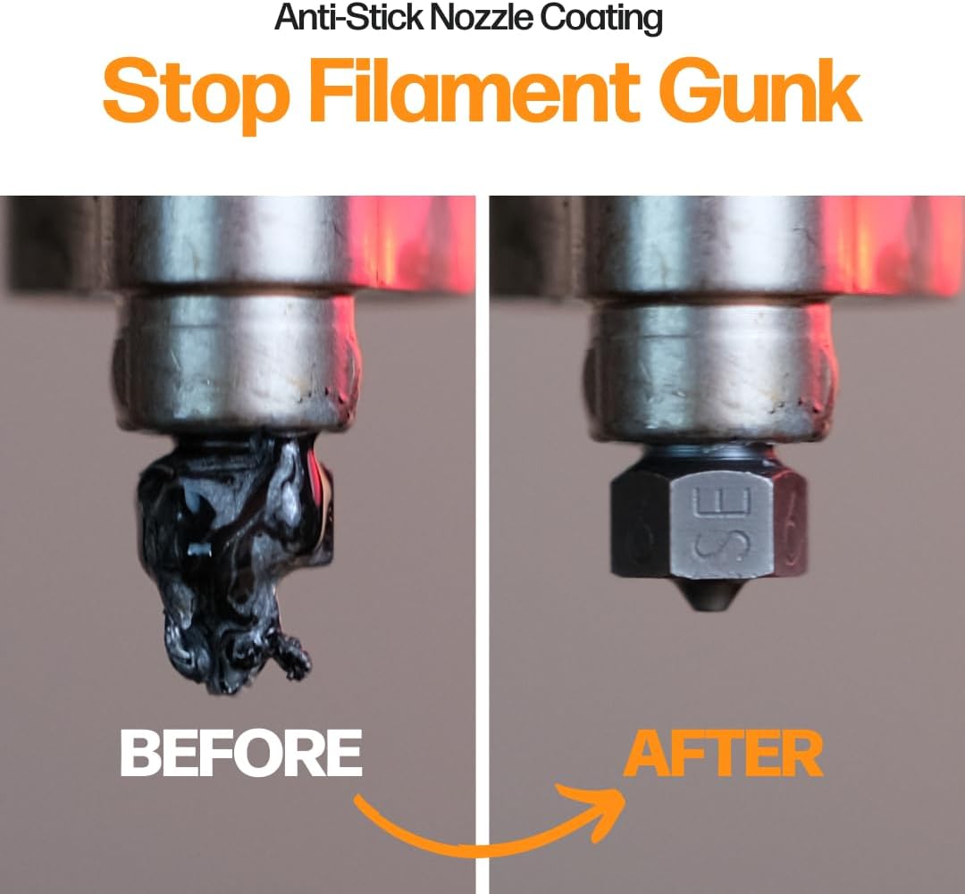 Slice Engineering Plastic Repellent Paint Repels Plastic & Prevents Buildup on the Nozzle | Get Enhanced Print Quality | Hassle-Free Application | Water-Based PTFE Nanosuspension (3 mL - 3 Pack)