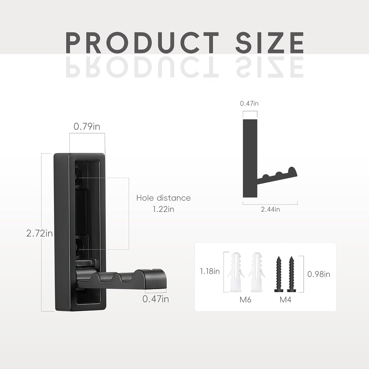 Folding Wall Hooks,4 Pack Rustproof Zinc Alloy Folding Coat Hooks,Heavy Duty Foldable Gold Wall Hooks for Hanging Clothes,Hat,Towel,Bathrobe,Key,Bag,Backpack (Black)