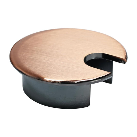 1 Pcs Desk Grommet 1-3/8" / 35 mm, Desk Cord Hole Cover, Cable Grommet Metal Zinc Alloy Materilal, Desk Hole Grommet for Home & Office Pc, Detachable Cable Cord Organizer-Copper Red