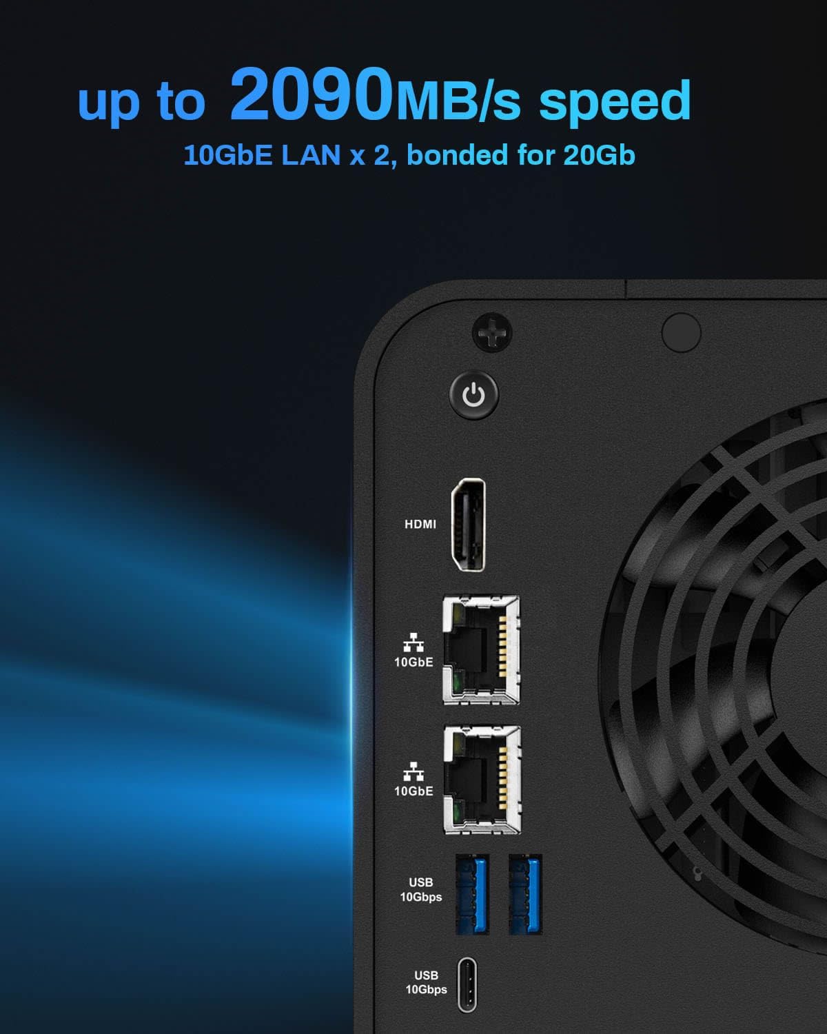 TERRAMASTER F6-424 Max NAS Storage - 6Bay Core i5 1235U 10-Cores 12-Threads, 8GB DDR5 RAM, Dual 10GbE Ports, Network Attached Storage Peak Performance for Business (Diskless)