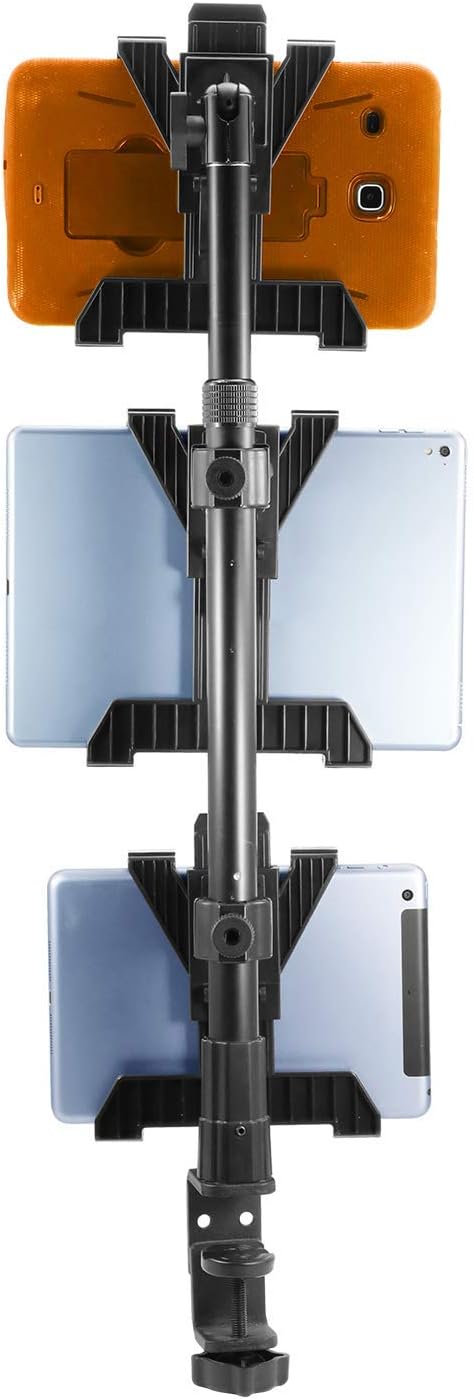 iBOLT Tablet Tower- Point of Purchase/POS Clamp Mount - with 3 TabDock Holders Perfect for Multiple delivery Applications (DoorDash, Uber eats, Postmates, etc.) Fits 7 to 10 inch Tablets