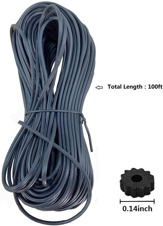 FLYZZZ Screen Spline 0.140" (9/64"), 100 ft | Common Size for Standard Windows | Please Confirm Your Size (See Guide in Image #2)