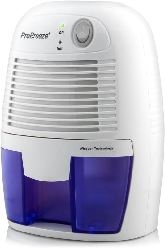Pro Breeze Electric Mini Dehumidifier for Home (215 sq.ft) 16oz Capacity, Energy Efficient, No Noise, Compact and Portable for High Humidity in Kitchen, Bedroom, Bathroom, Basement, RV, Office, Garage