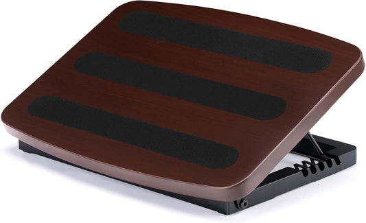 Adjustable Foot Rest for Under Desk at Work,Ergonomic Foot Stool Under Desk for Office with 6 Angles,Wooden Footrest Suitable for Home,Office