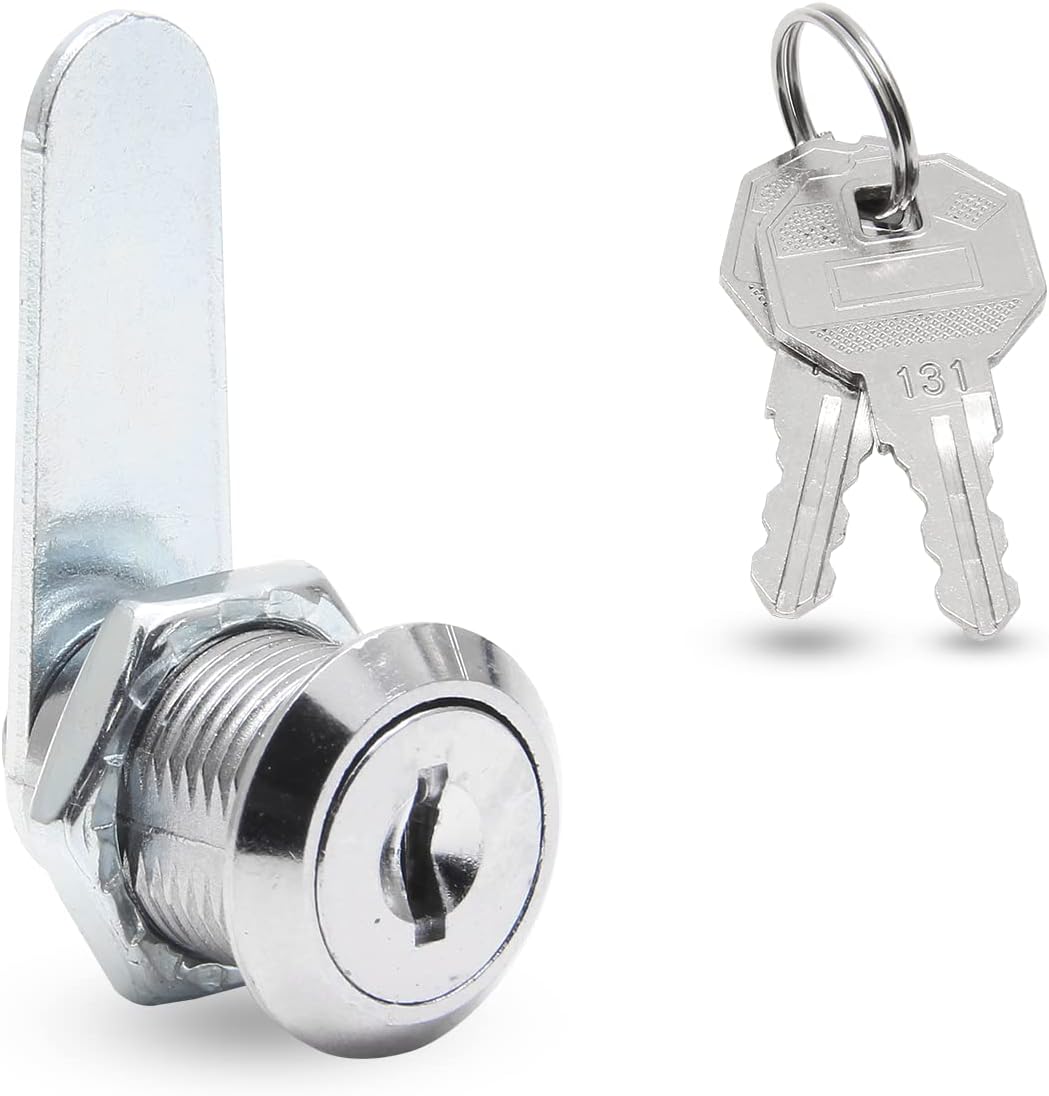Uenhoy 6 Pack Cam Locks, Keyed Alike - 3/4" (20mm) Set for Drawers, Mailbox, Tool Box, RV, File Cabinet Locks with Keys