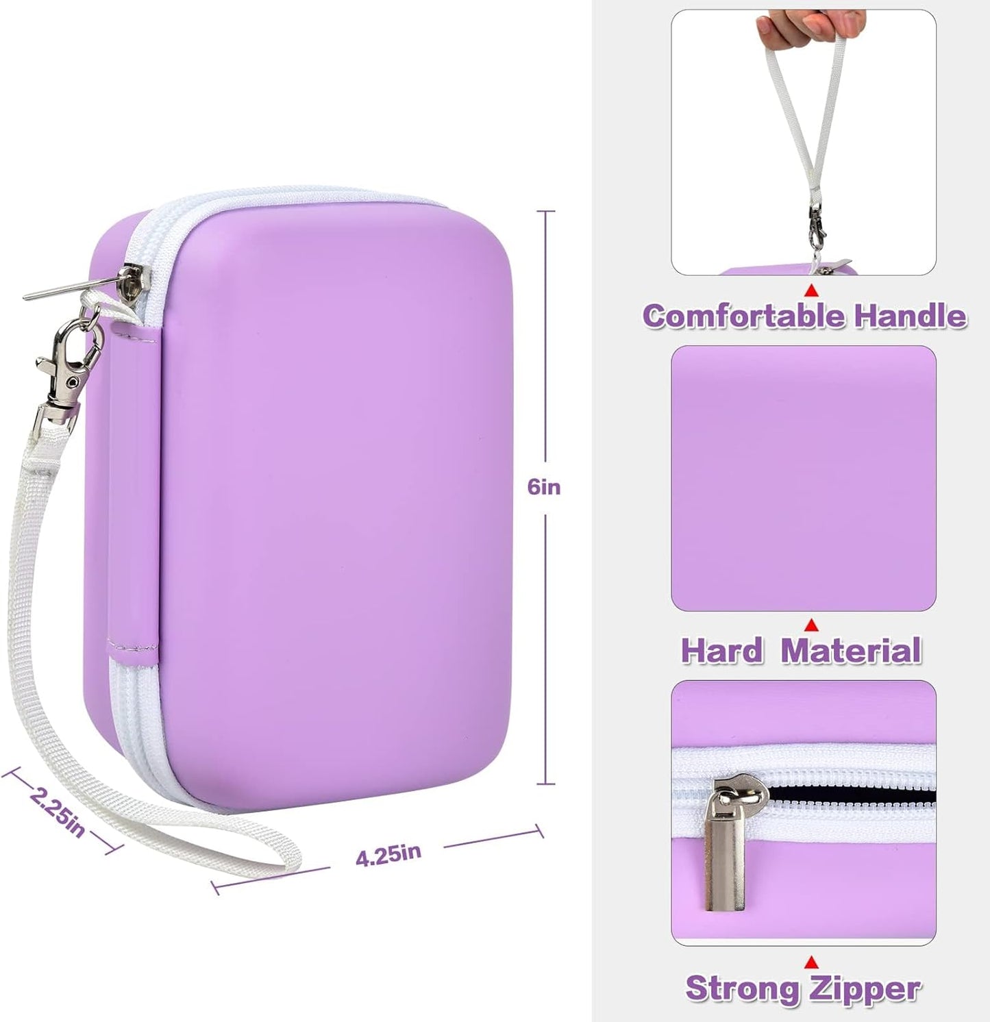 Labels Printer Case Compatible with COLORWING D30 Bluetooth Wireless Portable Labeling Printer Also for Phomemo D30 D35 for Memoking Mini Thermal Printing Sticker Storage Holder