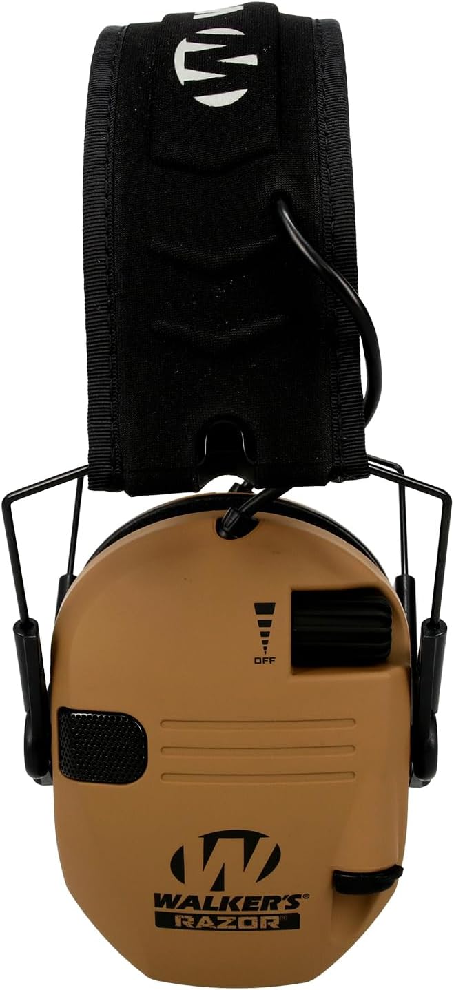 Walker's Razor Slim Ultra Low Profile Compact Design Adjustable Range Shooting Hunting Hearing Protection Electronic Earmuffs