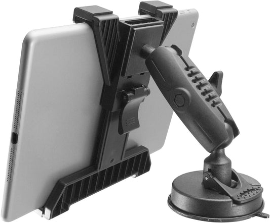 iBolt Tabdock BizMount -Holder/Mount with Suction Cup Base- for Your Windshield, Dashboard, or Desk - Compatible with All 7"-10" Tablets: iPad, Samsung Galaxy Tab, Google Nexus