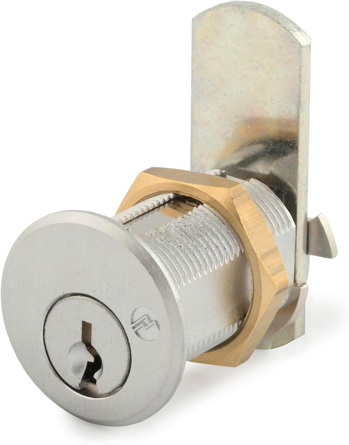 Olympus Lock DCN4 Rekeyable Cam Locks | 1-3/4" Cylinder 101 Key Lock, Keyed Alike | US26D Chrome Cabinet Locks | Grade 1 Cam Lock | Reversible Cam Lock for Doors & Drawer Lock