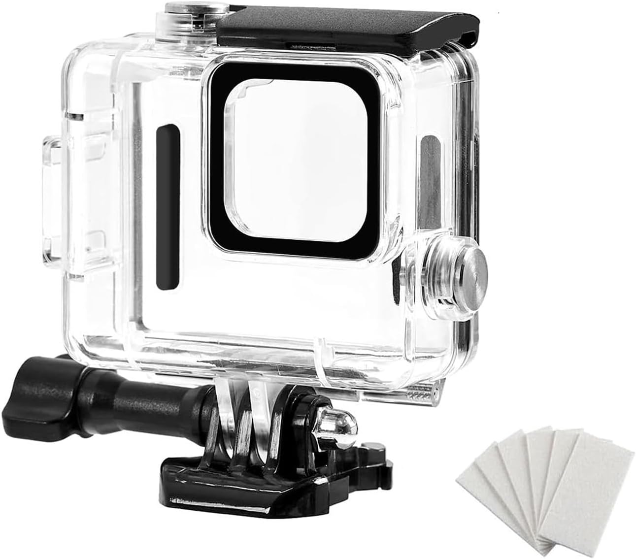 Waterproof Case for Go Pro Hero 4K, FotStdio 196ft/60m Underwater Diving Protective Housing Shell for Go Pro Hero 4K 2024 Compact Action Camera with Mount Accessories Kit