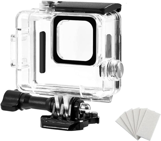 Waterproof Case for Go Pro Hero 4K, FotStdio 196ft/60m Underwater Diving Protective Housing Shell for Go Pro Hero 4K 2024 Compact Action Camera with Mount Accessories Kit