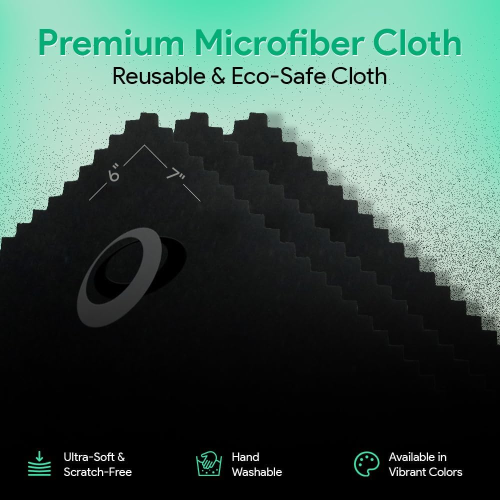 Sparkle Anti-Reflective Lens Cleaner Spray kit | (2) 1oz Glasses Cleaner Spray + (2) Microfiber Cloth for Eyeglasses, Sunglasses, Lenses, Screens and Camera Cleaning Kit (4 Piece Set)