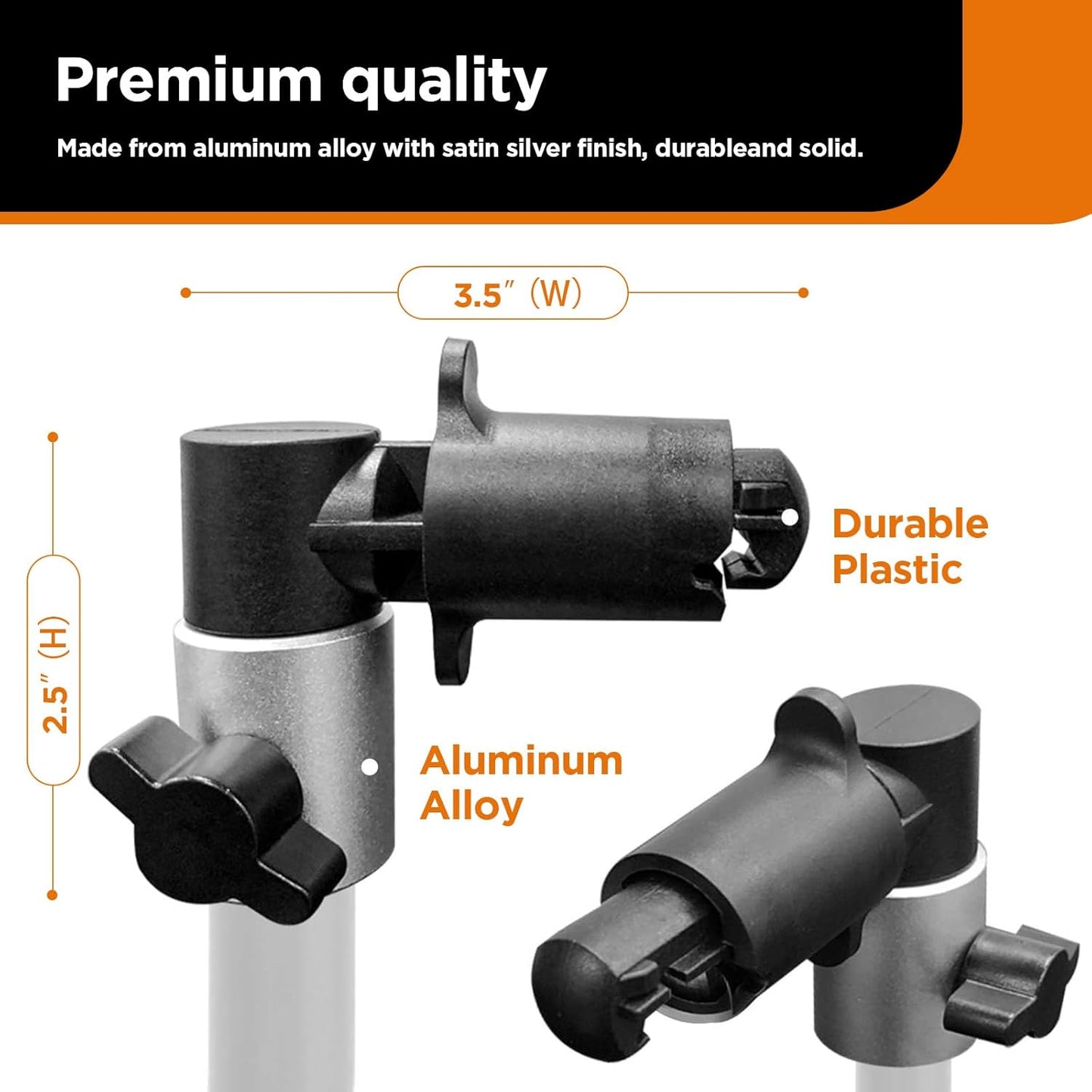 3 Pack Reflector Holder Backdrop Clamp, Sturdy Aluminum Alloy Photography Reflector Disc Holding Positioning Clamp Mount Adapter for Light Stand with 5/8" Stud