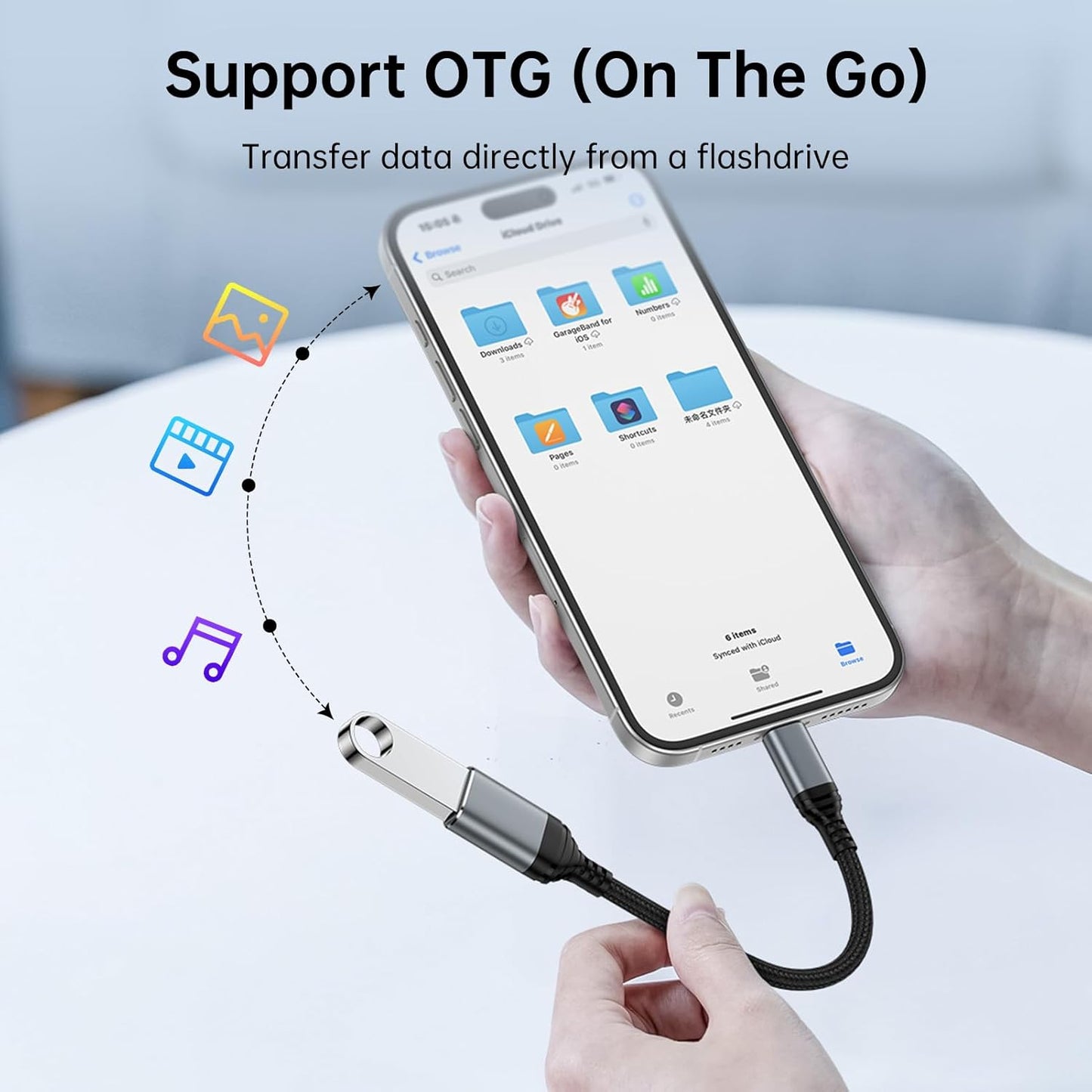 USB C to USB 3.0 Adapter,Type C Male to USB Female OTG Cable 5Gbps Data Transfer for iPhone 16 Pro Max/16 Pro/16 Plus/16e/16/15,iPad,Samsung Galaxy S25 Edge/S25 Ultra/S24/S23/A36/A16,Google Pixel 9a 9