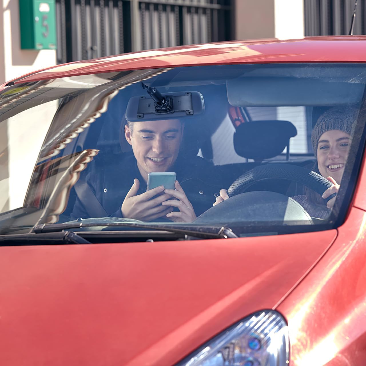 iplusmile 1 Set Dash Cam Rear View Mirror Mount - Back Plate Panel Car Rear View Camera Mount Bracket Kit for 5.5-12" Dash Cams