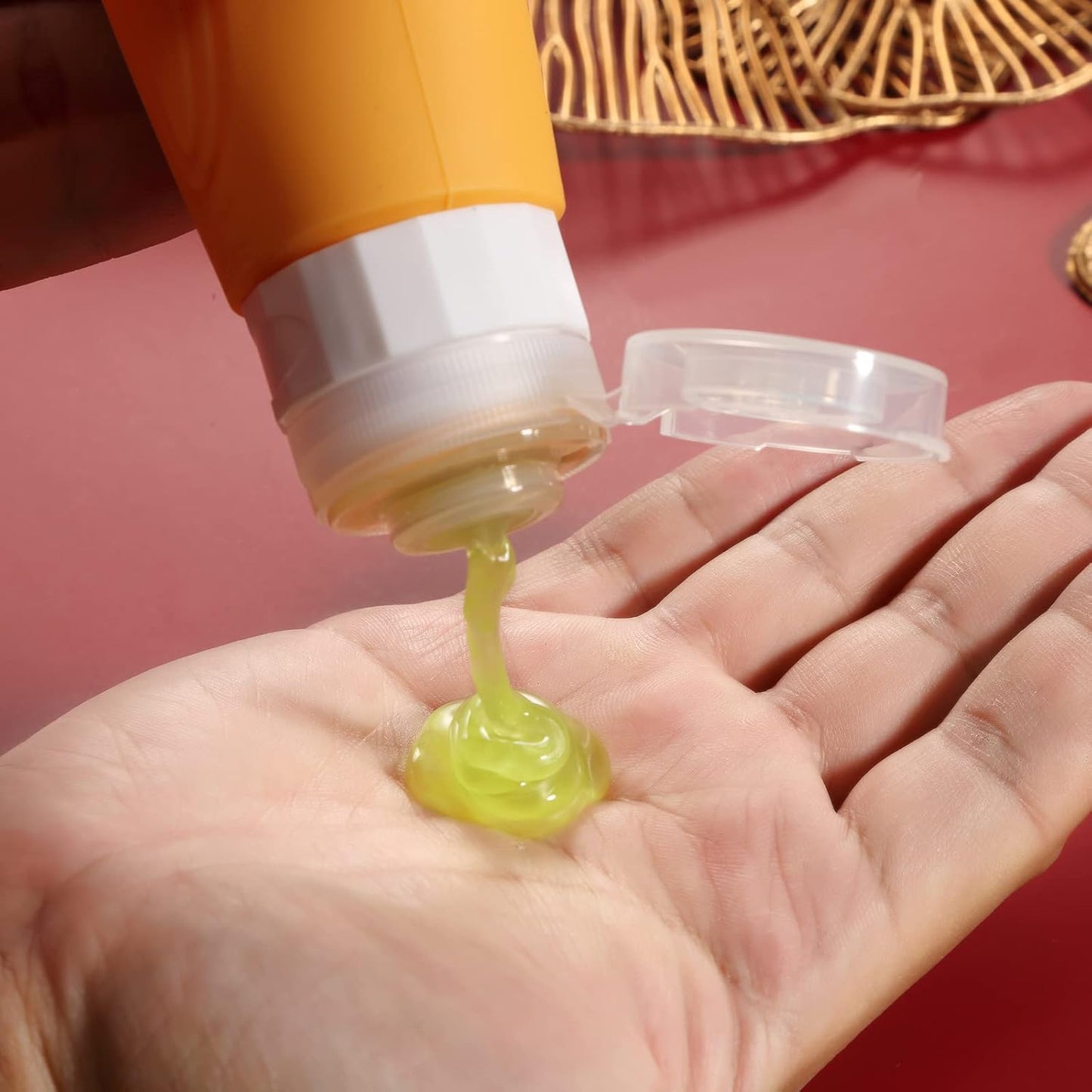 Travel Bottles for Toiletries, Tsa Approved 3oz Travel Size Containers BPA Free Leak Proof Refillable Liquid Silicone Squeezable Travel Accessories for Shampoo Conditioner Lotion (4 Pack)