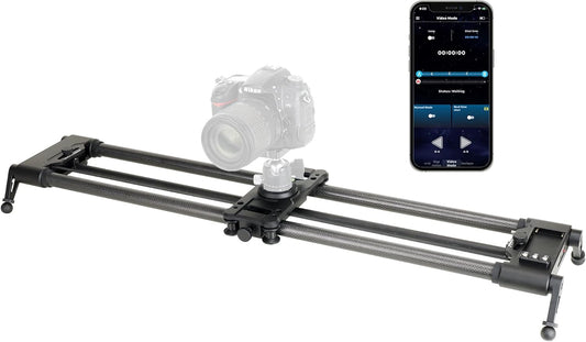 Konova New G1 Wireless Motorized Integrated Carbon Slider for Video, Time Lapse, Stop Motion, Parallax Panormaic Shooting (80cm (31.5"))