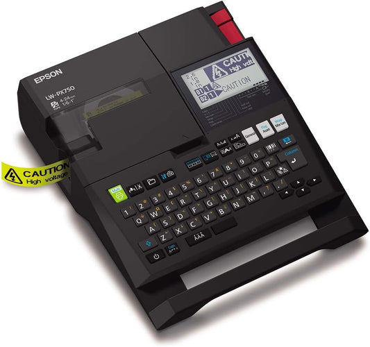 LABELWORKS Epson LW-PX750 Industrial Label Maker Kit - Complete Kit with Accessories, Compatible with Large Variety of Tape Types, Portable Handheld Label Printer