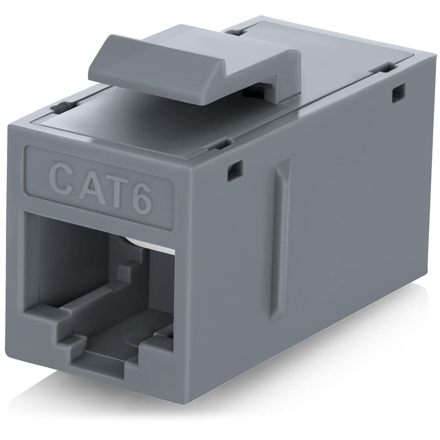 Everest RJ45 CAT6 Keystone Coupler in Gray (12-Pack) - RJ45 Ethernet Jacks - Cat6 Keystone Jacks