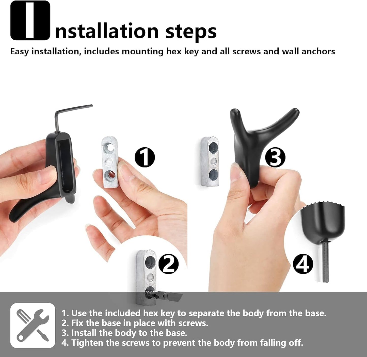 4 Packs Towel Hooks,Coat Hook Cow Head Wall Hooks, Metal Heavy Duty Wall Hooks for Hanging Coats, Hats, Bags, Kitchenware and Towels in Living Room, Kitchen, Bedroom and Bathroom (Silver)