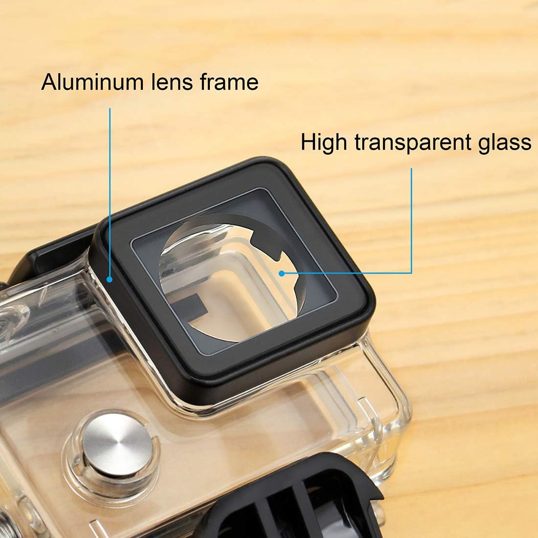 Waterproof Housing Case for GoPro Hero 4 Black, Hero 4 Silver, Hero 3+, Hero 3 Underwater Photography - Waterproof Up to 131 ft (40M) - with Quick Release Mount, Thumb Screw