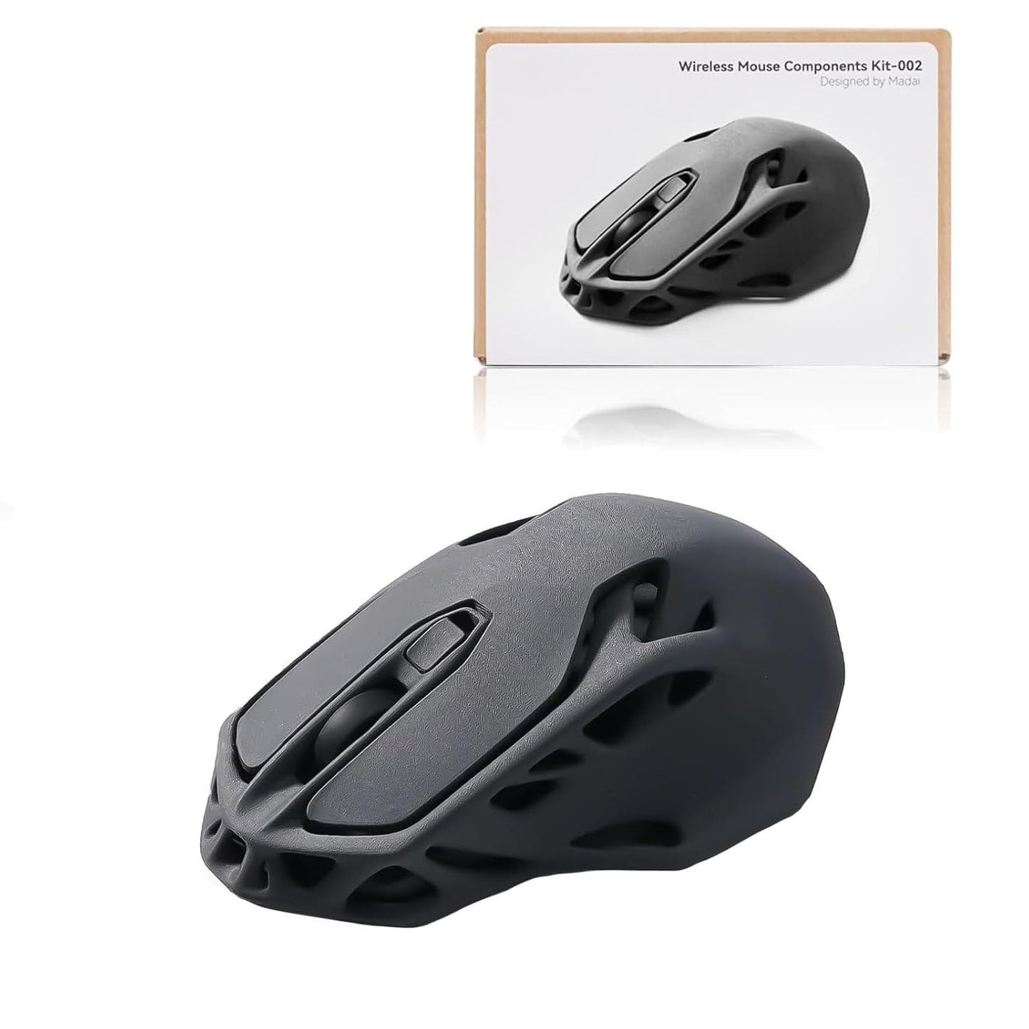 for Bambu Lab Original Makerworld MH002 3D Printed Wireless Mouse Model Components DIY Creative Models-Compatible with Bambulab P1P/P1S,A1/A1 Mini,X1/X1C/X1E