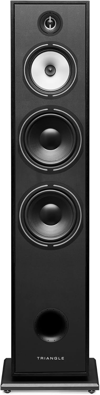 triangle - BOREA BR10 Hi-Fi Floorstanding Speakers - Power handling 200W - Efficiency 92 dB/W/m - 21cm Drivers - Versatile Music and Home Cinema - 245 x 1110 x 380 mm - Black (Piece)