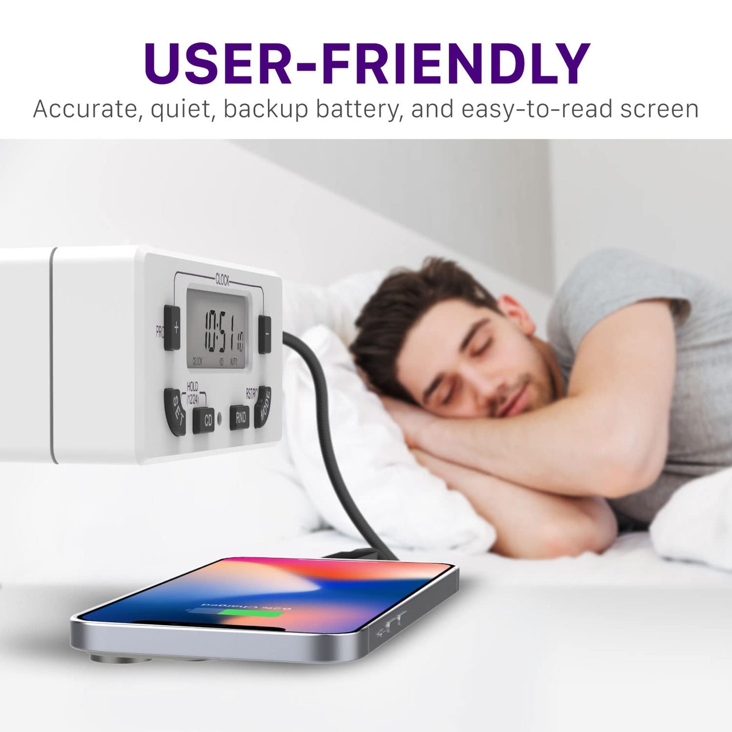 Fosmon 7 Day Digital Timers for Electrical Outlets, Indoor Plug-in Light Timers Switch Programmable, Electric Wall Plug for Grow / Reptile Light, Lamp, Appliance, Aquarium, Fish Tank - 2 Pack