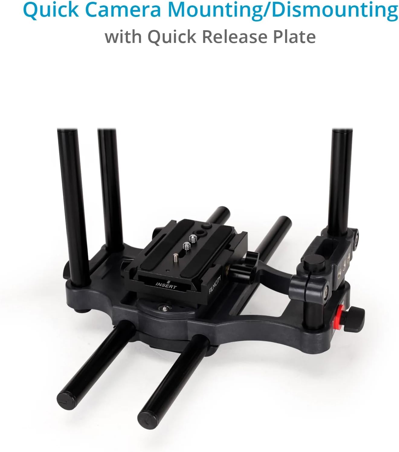 Power DSLR Camera Cage for DSLR DSLM Cameras Only. Adjustable Handles & 15mm Rod Adapter. Tripod Compatible. Comes with Quick-Release Plate (FC-CTH)