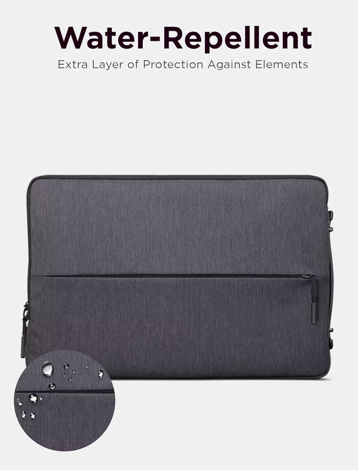 Lenovo Urban Laptop Sleeve 14 Inch for Laptop/ Notebook/Tablet Compatible with MacBook Air/Pro Water Resistant - Charcoal Grey