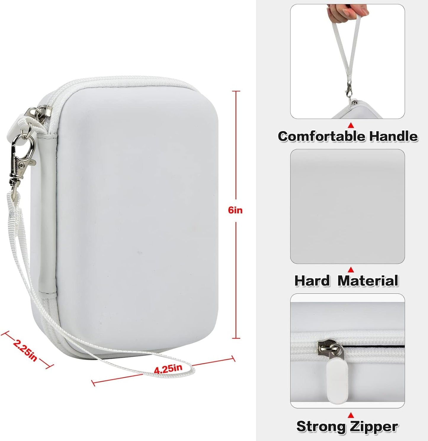 Labels Printer Case Compatible with COLORWING D30 Bluetooth Wireless Portable Labeling Printer Also for Phomemo D30 D35 for Memoking Mini Thermal Printing Sticker Storage Holder