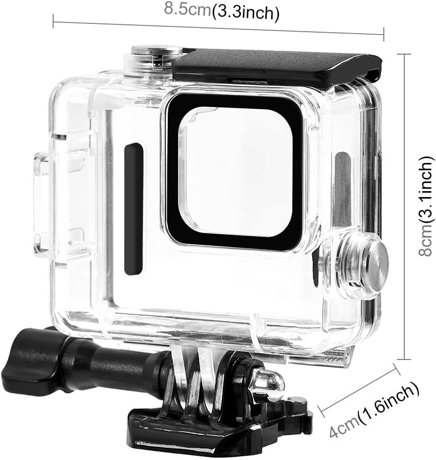 PULUZ 196FT/60M Waterproof Housing Case for GoPro Hero 4K, Protective Underwater Dive Housing Shell with Mount & Screw Accessories for Go Pro Hero 4K 2024 Action Camera