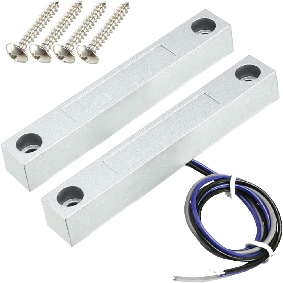 Rolling Door Contact Magnetic Reed Switch Alarm with 3 Wires for N.O./N.C. Applications MC-58