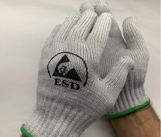 ESD Gloves - Heat Resistant - Anti-Static Gloves (10 Pairs, Small)
