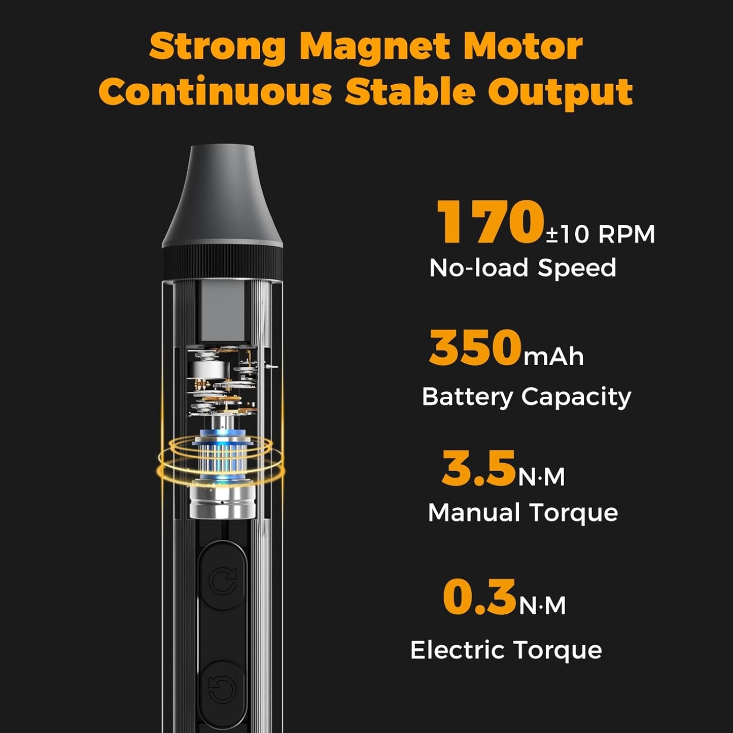 3.7V Electric Screwdriver Kit, 48-in-1 Dual-Head Precision Screwdriver Set with Manual and 170 RPM Electric Screwdriver, USB Rechargeable, Ideal for Precision Electronics Repair