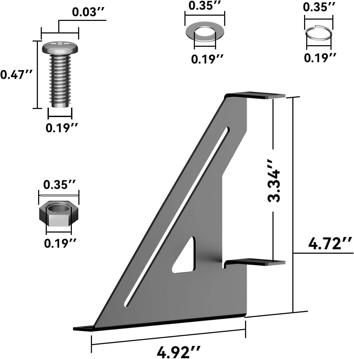 2 Amp Amplifier Rack, Audio Rack, Rack Mount Amplifier for Droppin HZ Car Audio, Steel, Black Powder Coated, Bracket Mount, 24 Watts, Audio Equipment Rack