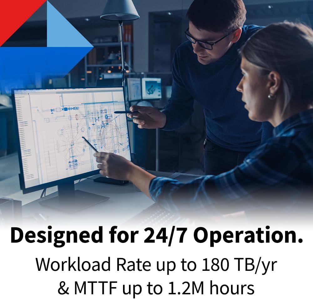 Toshiba N300 16TB NAS 3.5-Inch Internal Hard Drive - CMR SATA 6 GB/s 7200 RPM 512 MB Cache - HDWG51GXZSTA
