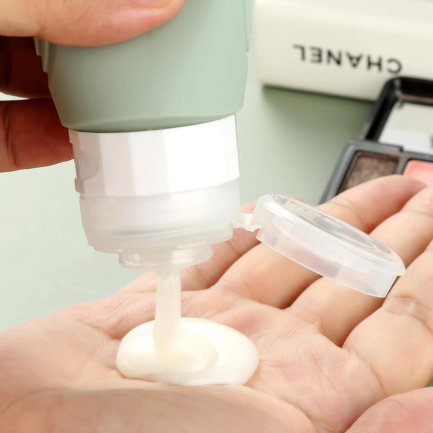 Travel Bottles for Toiletries, Tsa Approved 3oz Travel Size Containers BPA Free Leak Proof Refillable Liquid Silicone Squeezable Travel Accessories for Shampoo Conditioner Lotion (4 Pack)…