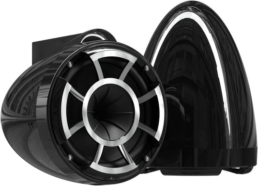 wet sounds Rev 8 Black V2 Revolution Series 8" Black Tower Speakers w/X-Mount
