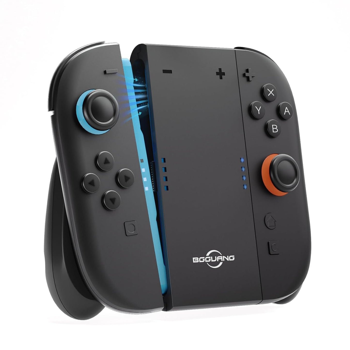 Switch 2 Joycon Grip, Super Magnetic Charger Handle for Nintendo Switch 2 Joycons, Ergonomic Controller Grip, Switch 2 Accessories Black