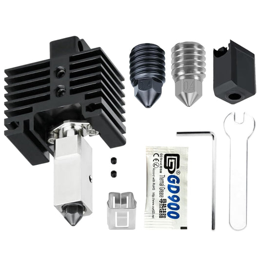JUUPINE Upgraded Bambu Labs hotend Kit for Bambu Lab X1/X1C/P1P/P1S 3D Printer,500℃ High-Temperature Hardened Steel 0.4mm Nozzle Assembly Kit, Compatible with Bambu Labs X1/P1P Series