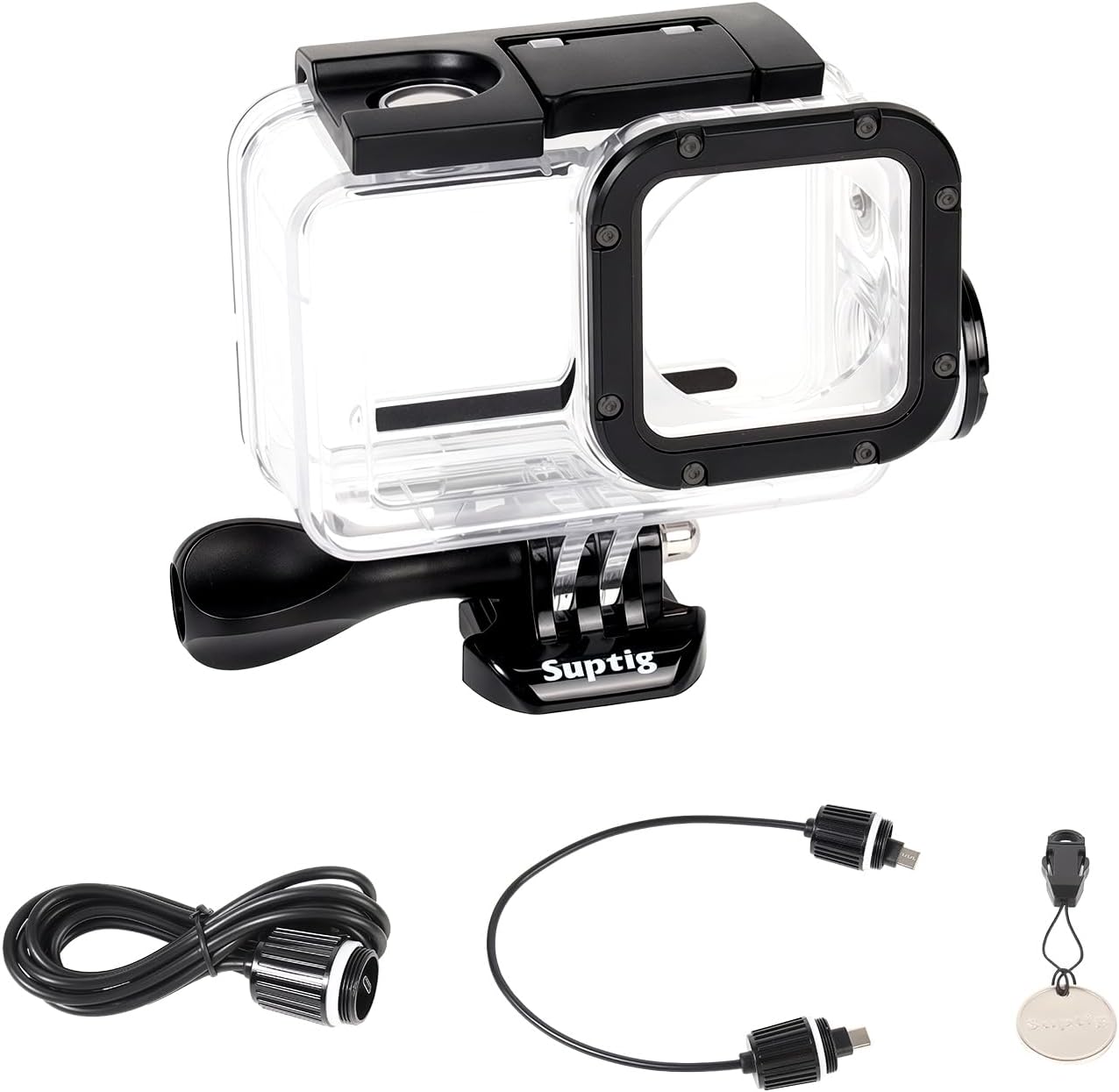 Suptig Waterproof Case Compatible for DJI Action 5/4/3, Waterproof Up to 164ft(50 Meters)
