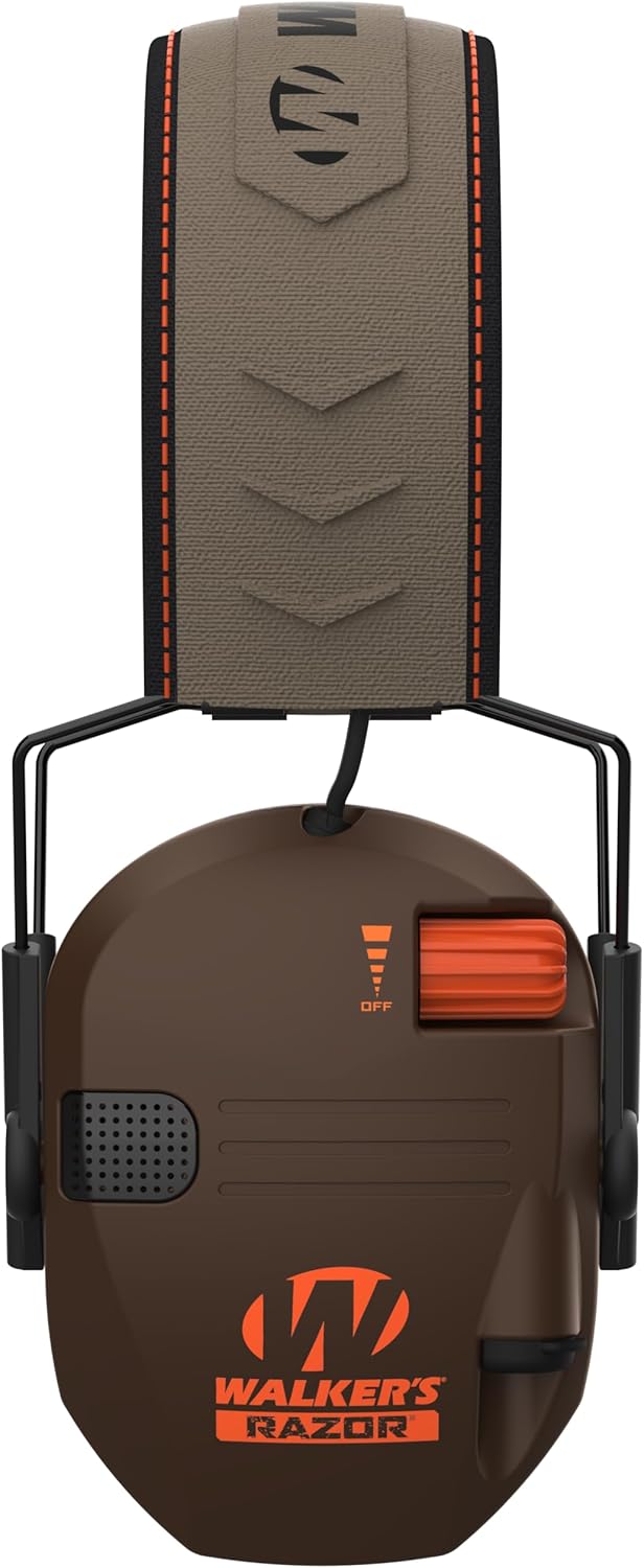 Walker's Razor Slim Ultra Low Profile Compact Design Adjustable Range Shooting Hunting Hearing Protection Electronic Earmuffs